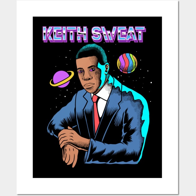 Keith Sweat - 90's Space Design Wall Art by margueritesauvages